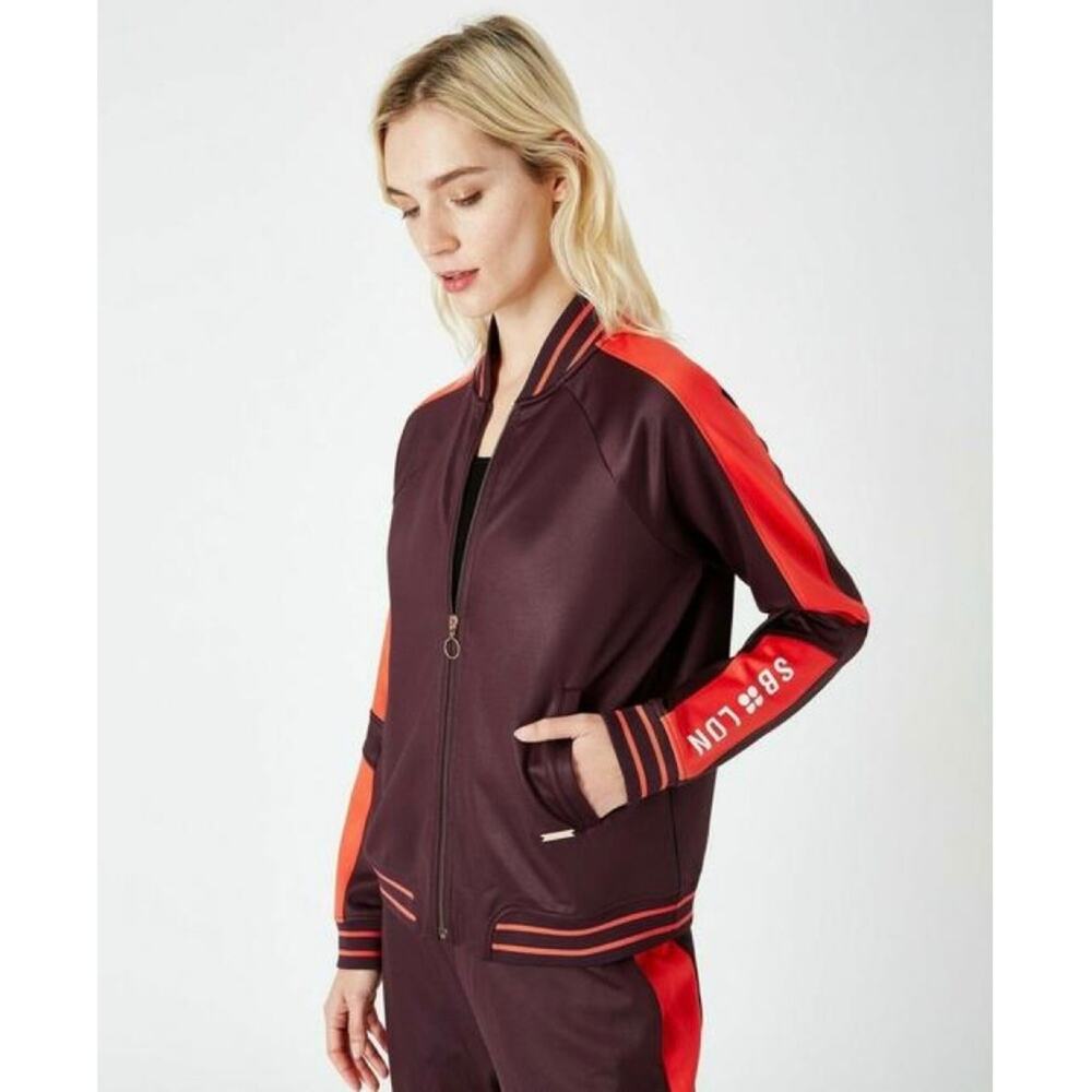 Sweaty Betty Aubergine Craft Track Top Jacket Small NWT